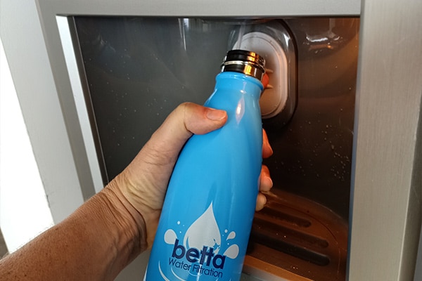 blue betta water bottle